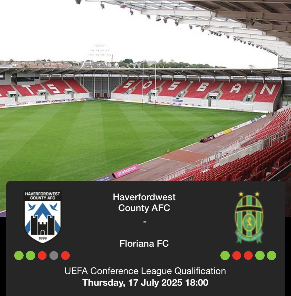 Futbology Wales 🏴 (@futbologywales) on Twitter photo Good luck to the two teams flying the flag for Wales in Europe tonight 🏴 🇪🇺
<a href="/PenybontFC_/">Penybont FC</a>
<a href="/HaverfordwestFC/">Haverfordwest County AFC 🏴</a> Good luck to the two teams flying the flag for Wales in Europe tonight 🏴 🇪🇺
<a href="/PenybontFC_/">Penybont FC</a>
<a href="/HaverfordwestFC/">Haverfordwest County AFC 🏴</a>