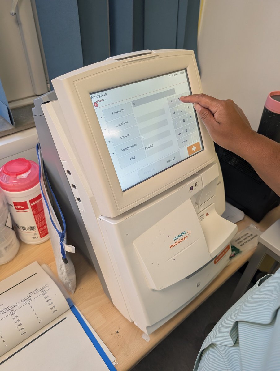 PaedDevelopment's tweet photo. Blood Gas Analyser Training. Amazing what you can do with a glue gun and an old Dolly! Realistic heel prick with QC solution to allow staff to have hands on experience taking and running gases in Paediatrics https://t.co/z1AIXxhUYT