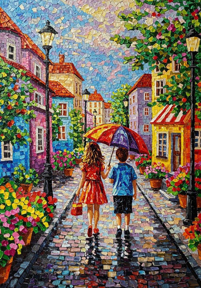 fjamil143's tweet photo. Laughter spills like sunshine bright,
Even in the darkest night.
Hope’s a spark that never fades—
Dance through life in rainbow shades. 🌈✨ #CheerfulHeart #LiveInColor #AIart #AIartists #AIArtistCommunity #AIArtCommuity #ShareYourWeather https://t.co/Yltt5pPpQ8