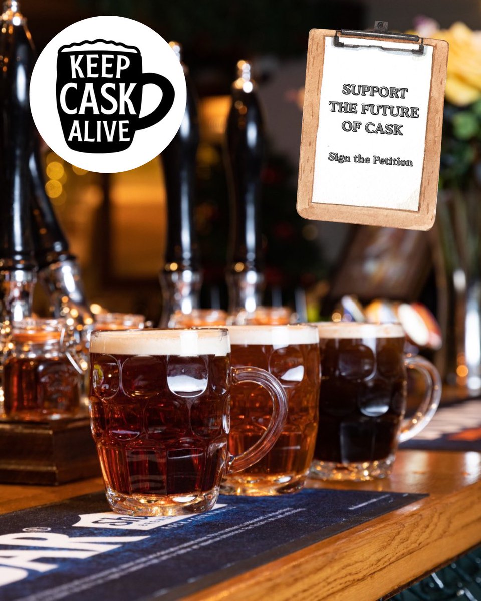caskaleweek's tweet image. Support cask beer! The @BeerChannel are calling on the UK Gov to list cask beer as a UNESCO cultural treasure. We need 100,000 signatures to get it debated in Parliament.
👉 Sign the petition: petition.parliament.uk/petitions/7166…