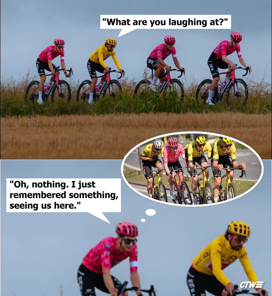 😂😂

📷: instagram.com/ctwcycling?igs… #TDF2025