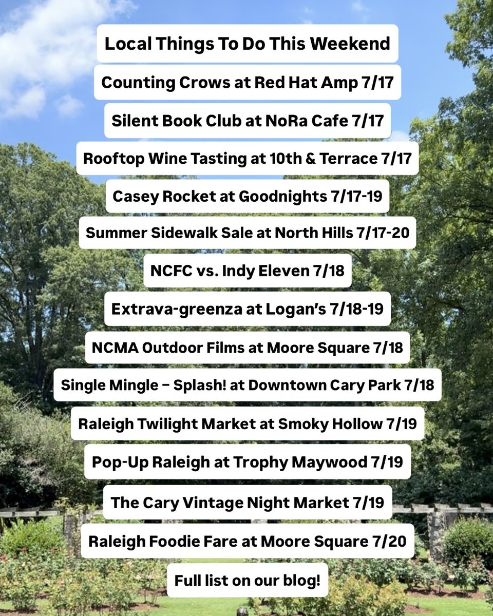 ShopLocRaleigh's tweet image. Weekend forecast: vintage markets, food truck feasts, sunflower selfies, and more local fun.☀️
Find the full list of local things to do around Raleigh on our blog
shoplocalraleigh.org/article_type/l…