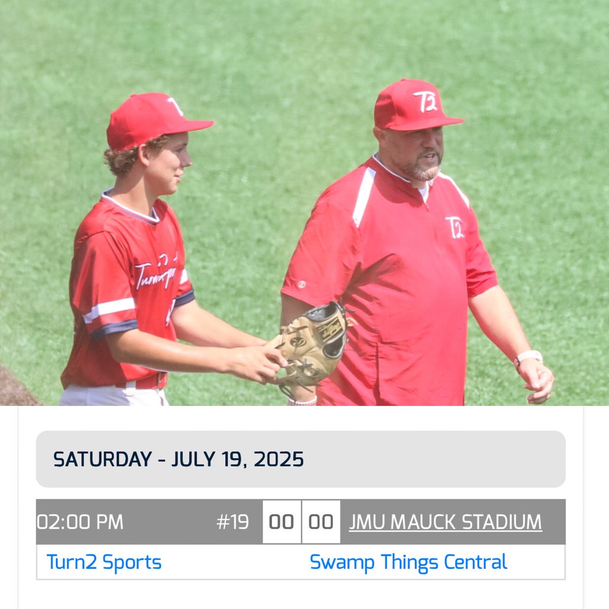 Saturday game at <a href="/JMUBaseball/">JMU Baseball</a> #mauckstadium with <a href="/Turn2Sportsinc/">Turn2 Sports</a> and <a href="/vabaseballtourn/">VABaseballTourneys</a> game at 2pm 

<a href="/NB_Baseball/">New Balance Baseball</a> <a href="/sluggernation/">Louisville Slugger</a> <a href="/PoqBaseball/">Bull Islanders Baseball ⚾️</a> <a href="/NCSA_Baseball/">NCSA Baseball</a> #utilityplayer #classof2029 #5starscoutva14u