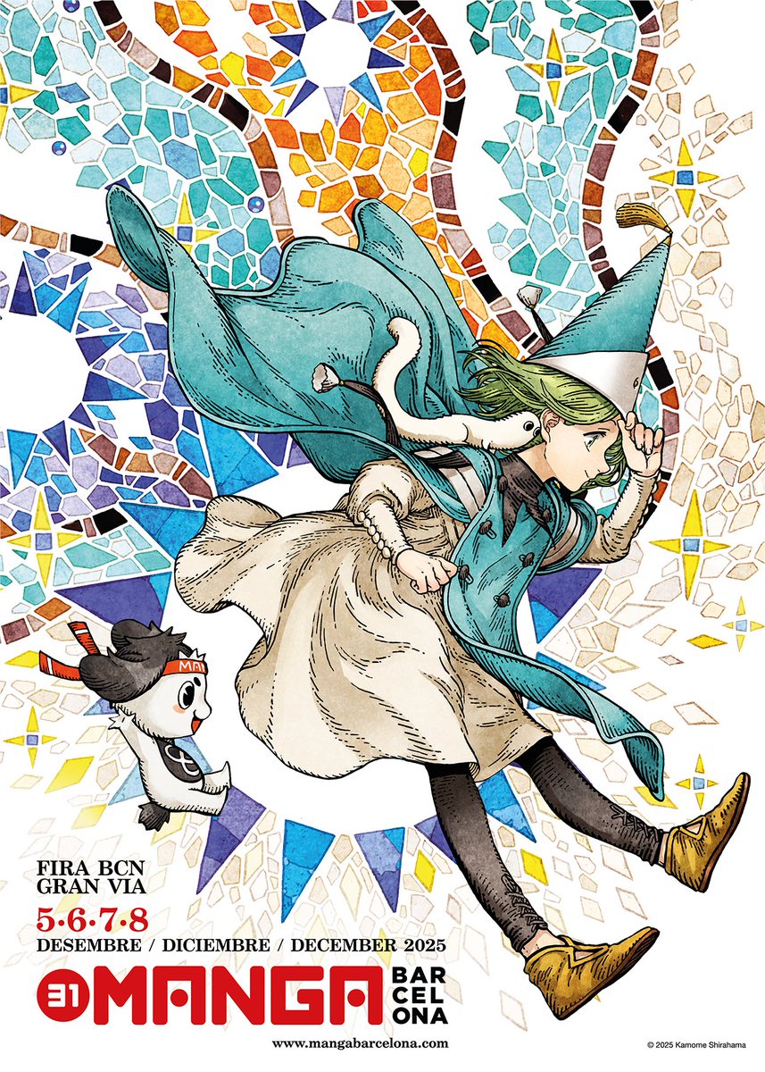 Manga Barcelona (@mangabcn) on Twitter photo Kamome Shirahama <a href="/shirahamakamome/">白浜鴎🏳️🌈とんがり帽子アニメ化</a> lanza el hechizo definitivo sobre nuestro cartel 🪄📜
Kamome Shirahama llança l'encanteri definitiu sobre el nostre cartell 🪄📜
31#MangaBarcelona
5-8/12/2025
Fira Barcelona Gran Via
manga-barcelona.com/es/inicio.cfm
✨️✨️✨️✨️✨️✨️ Kamome Shirahama <a href="/shirahamakamome/">白浜鴎🏳️🌈とんがり帽子アニメ化</a> lanza el hechizo definitivo sobre nuestro cartel 🪄📜
Kamome Shirahama llança l'encanteri definitiu sobre el nostre cartell 🪄📜
31#MangaBarcelona
5-8/12/2025
Fira Barcelona Gran Via
manga-barcelona.com/es/inicio.cfm
✨️✨️✨️✨️✨️✨️