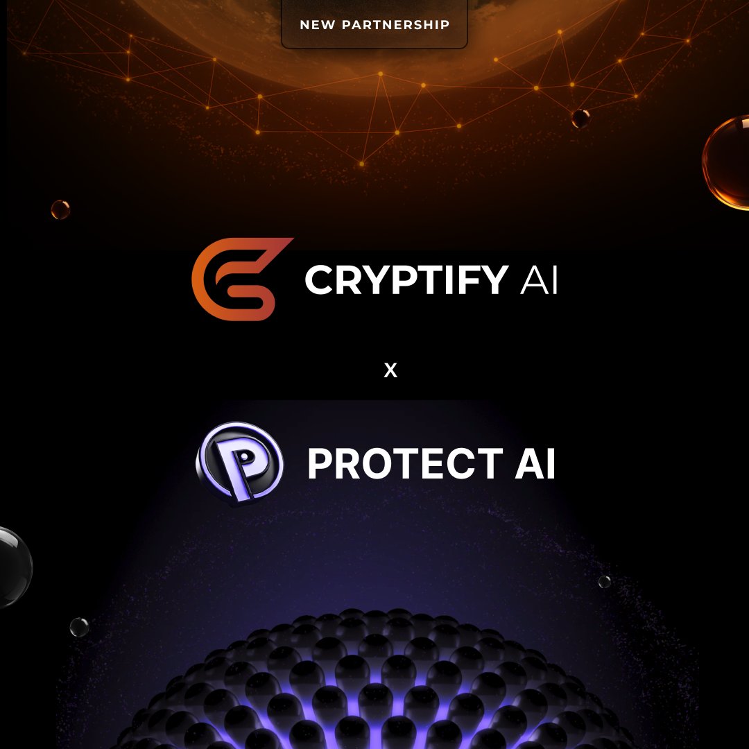CryptifyAI's tweet image. 🚨 New Partnership! Cryptify AI x Protect AI
Protect AI is redefining Web3 cybersecurity with real-time, AI-powered threat detection.
Their free browser extension shields users from hacks, clipboard attacks, and malicious contracts.
From MetaMask Snaps to MEV protection this is…