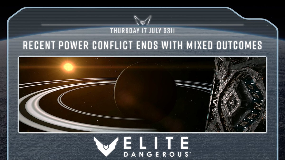 EliteDangerous's tweet image. 📰 The recent three-way conflict between Princess Aisling Duval, Jerome Archer, and Li Yong-Rui has drawn to a close, with all parties claiming success.
🔗 elitedangerous.com/news/galnet/re…