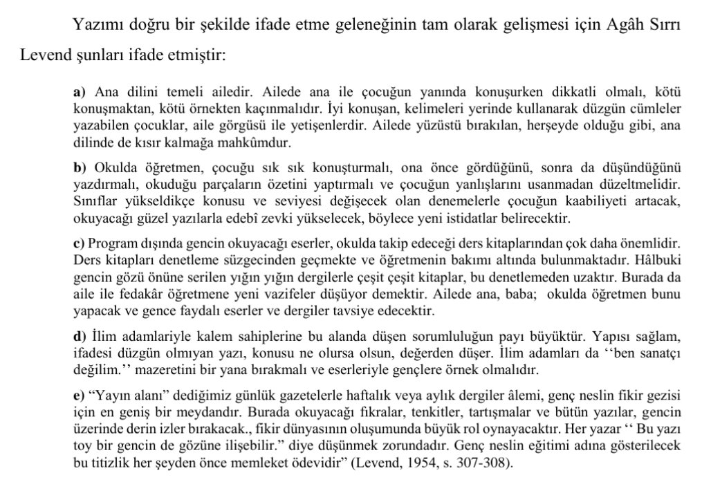 "Ailede yüzüstü bırakılan, her şeyde oldugu gibi, ana dilinde de kısır kalmaya mahkûmdur."
Agâh Sırrı Levend, 1954

Bu maddelerde belirtilenler ya yapılmıyor ya yapılamıyor ya da yapılmak istenmiyor.