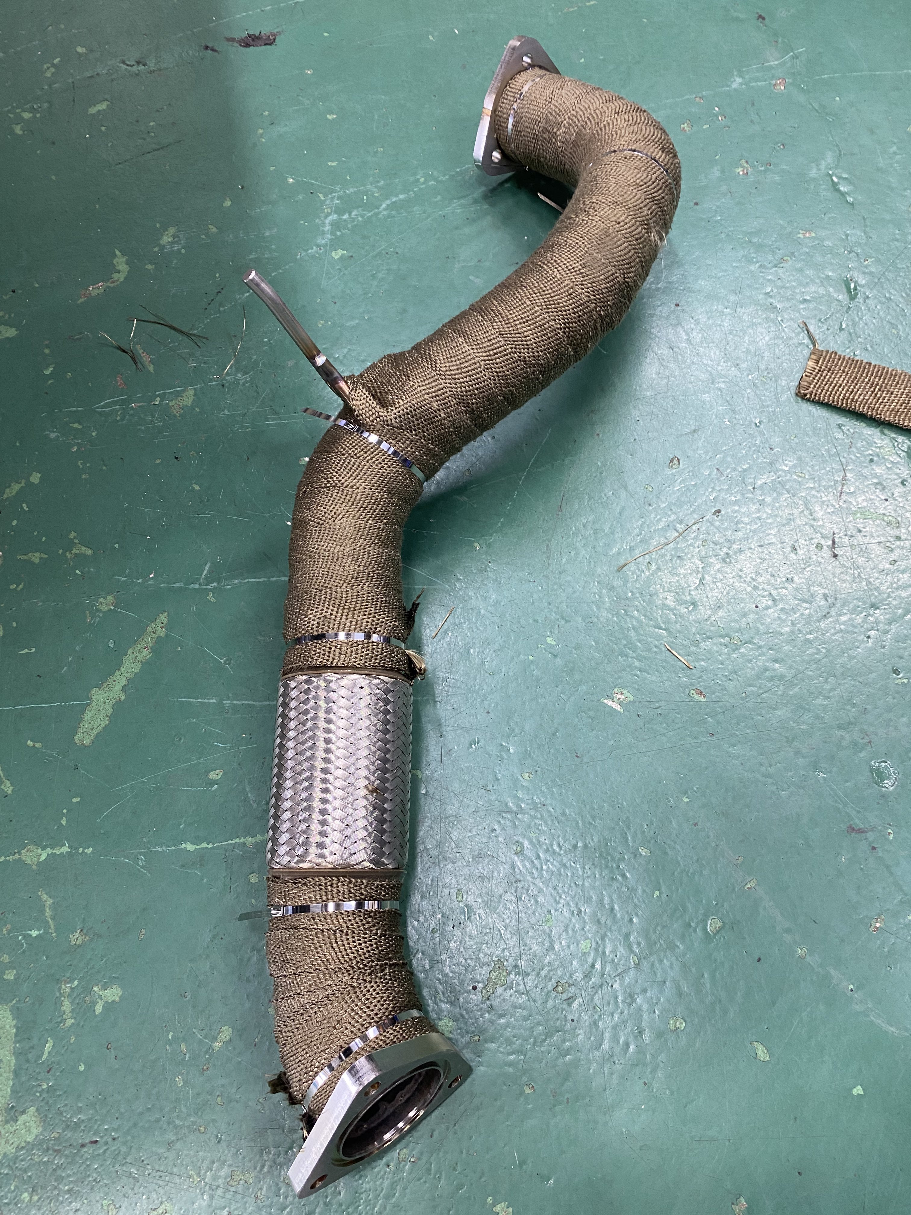 K13 改 マーチニスモ用 フロントパイプ ストレート加工 マーチの