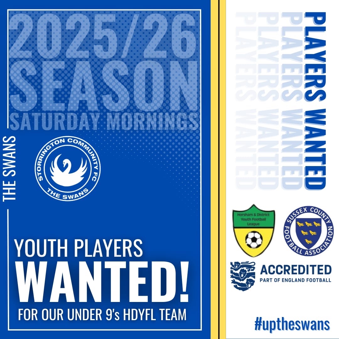 StorringtonFC's tweet image. Any budding young players out there want to join one of our welcoming u9’s teams. Please DM me or reply below and we will put you in touch with the right coaches. 🦢⚽️🦢⚽️