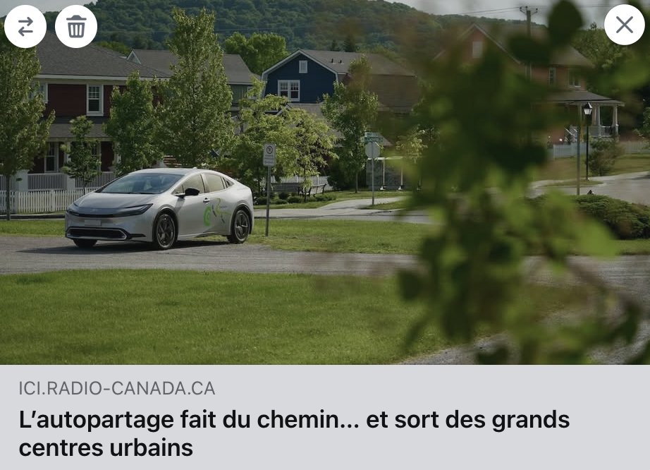 L' #Autopartage, une des clés de la mobilité pour les plus petites localités.

ici.radio-canada.ca/info/long-form…

#ÉcoCollab
#JeudiÉcoCollab