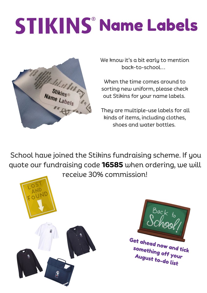 stikins.co.uk/order/
HVCS fundraising code: 16585