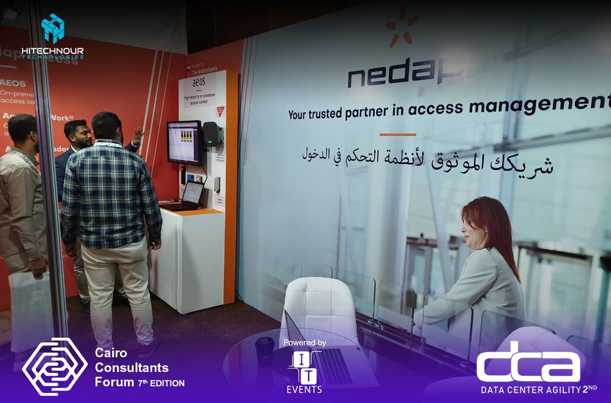 Hi_TechNour's tweet image. 📸 The 7th Cairo Consultants Forum (CCF 2025) concluded at the Royal Maxim Palace Kempinski—highlighted by Nedap Security and HiTechNour Technologies as exclusive partner in Egypt.
Proud to connect, innovate, and advance security together.
Thank you IT Events!
#NEDAP #HiTechNour