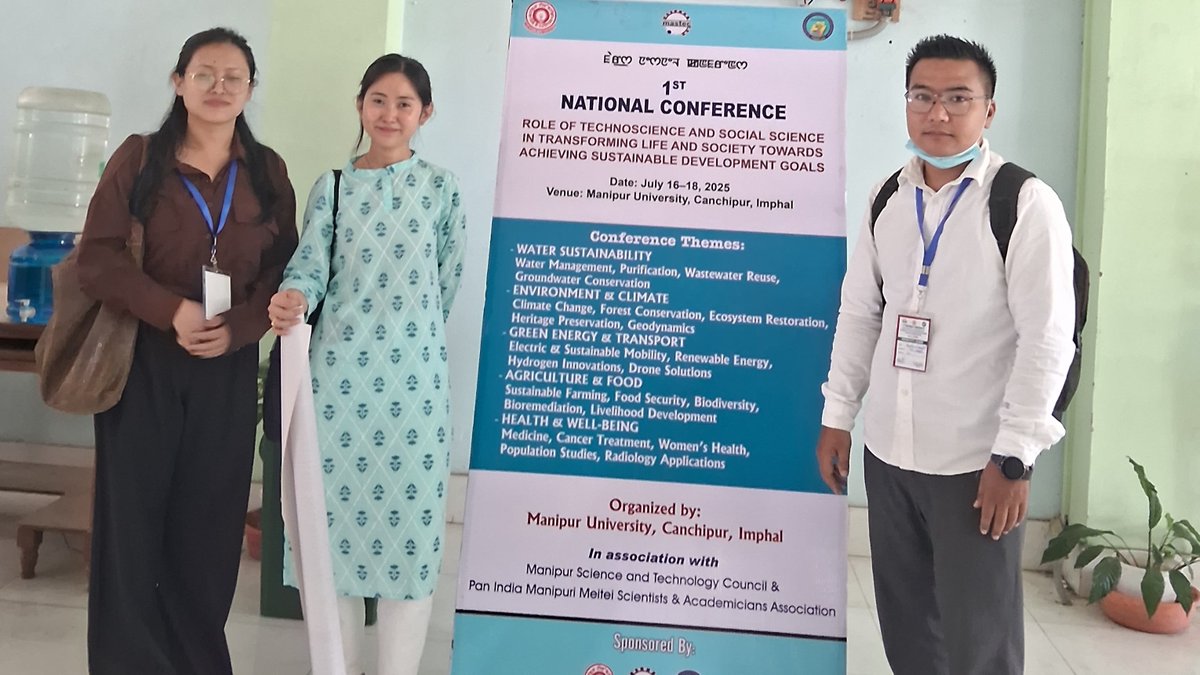 Lab_CGIFT's tweet image. Scholars from the Lab presented their work in the National Conference organized in @ManipurUniverse