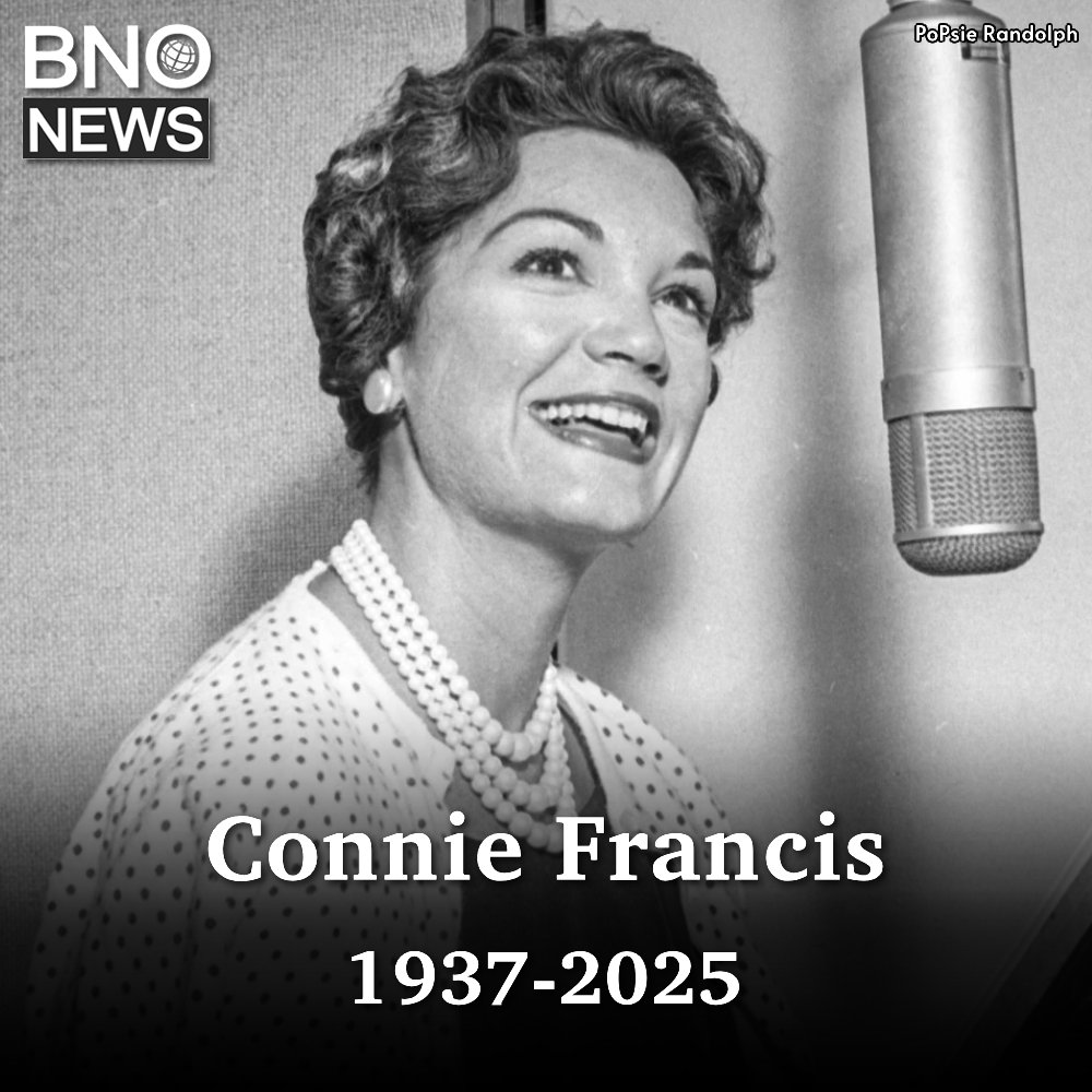 BNONews's tweet image. Music star Connie Francis, whose 1962 song "Pretty Little Baby" became a viral hit in 2025, has died at 87