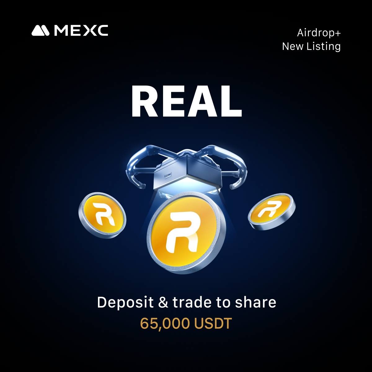 🔔 #MEXC New Listing 🔔

🔹 $REAL <a href="/RealLink001/">$REAL</a>
🔹 $REAL/USDT Trading: Jul 18, 2025, 10:00 (UTC)
🔹 Deposit: Opened

🔥 The $REAL airdrop+ campaign is heating up! Join to share 65,000 $USDT!

👉 Join airdrop+:
mexc.com/token-airdrop/…
👉Learn more:
mexc.com/support/articl…