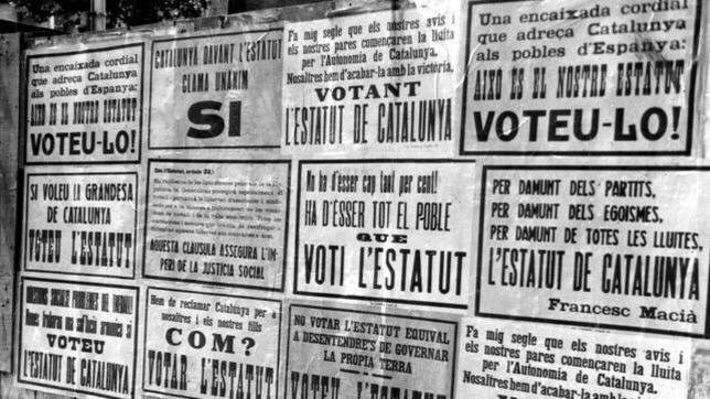 Antoni_Gelonch's tweet photo. #taldiacomavui, el 1931, es feu el referèndum sobre el text d l'Estatut d'Autonomia d Catalunya. Hi participà al voltant d'un 75% dl cens electoral i obtingué un 99% d vots favorables. Les dones li van donar suport amb + d 400.000 signatures, ja q no podien votar segons la llei. https://t.co/SlygEAKPDu