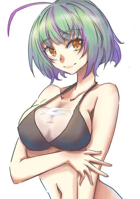 竹のおへそ描いてた #みなさん2年前の今頃はどんな絵描いてましたか