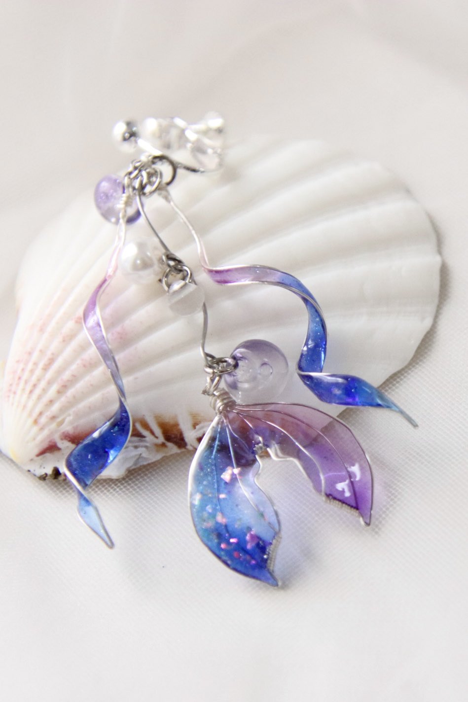 おまとめページ♡マーメイドの耳飾り♡氷柱ピアス KANAME 氷柱 耳飾り 2P 両耳用 ピアス シルバー ゴールド 金目