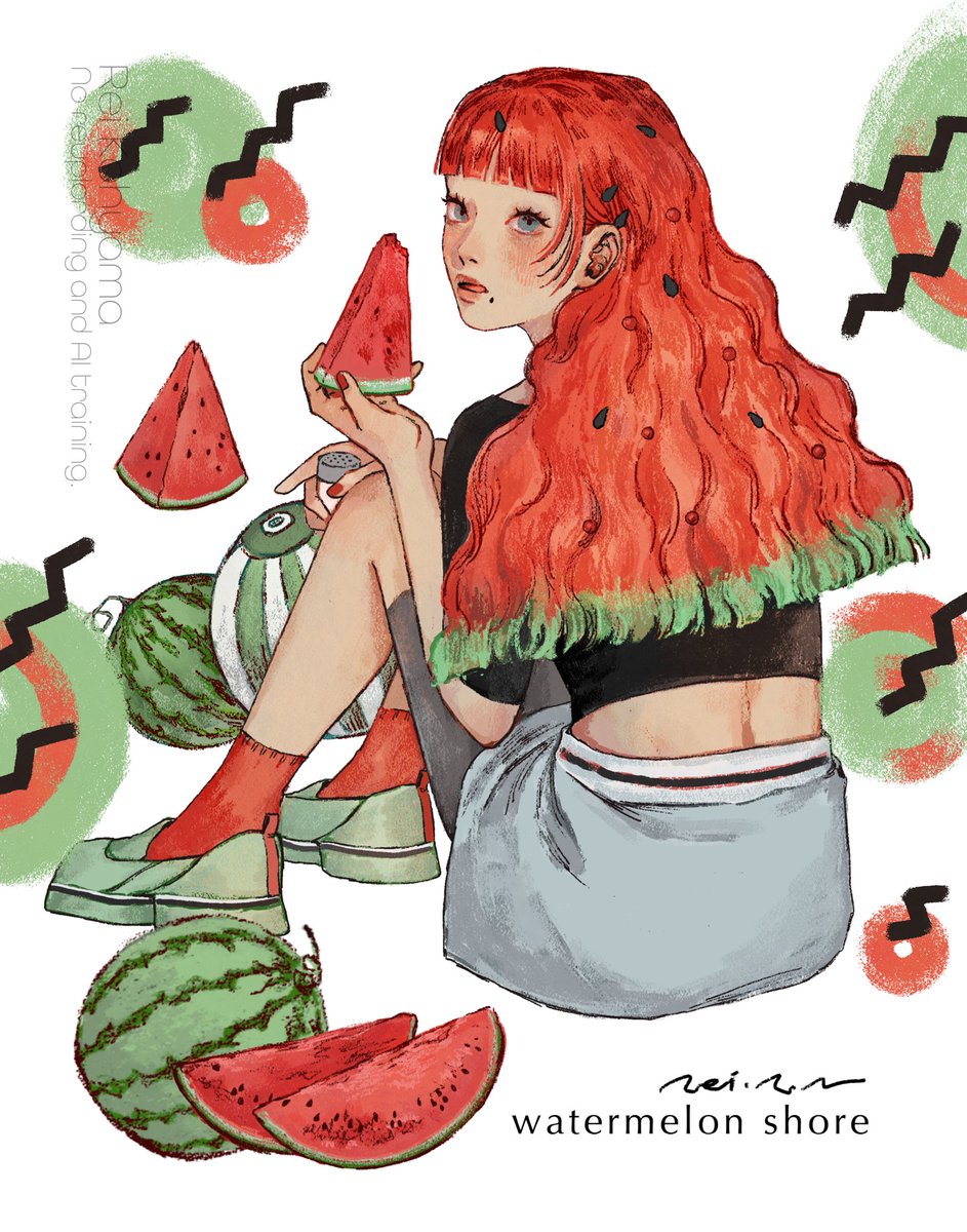 rei_h6's tweet image. 🍉