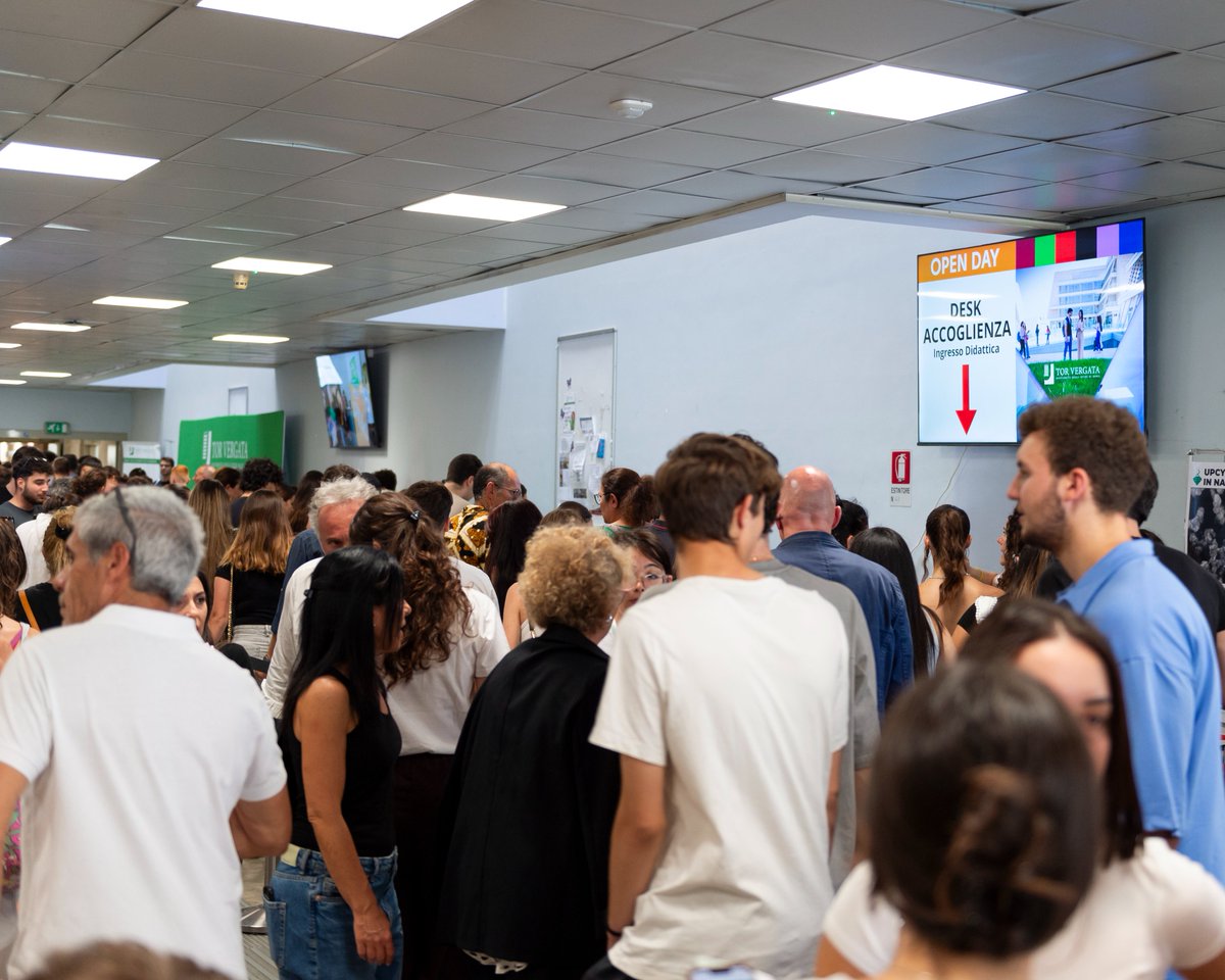 unitorvergata's tweet image. È solo l’inizio🚀
Grazie ai futuri studenti e studentesse di #unitorvergata per aver partecipato alla nostra giornata di #openday, vi aspettiamo a settembre💚