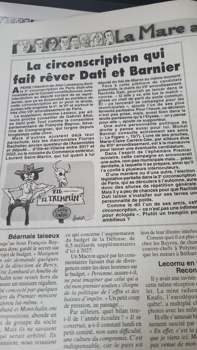 He <a href="/lopinion_fr/">l'Opinion</a> et <a href="/LeParisien_75/">Le Parisien | Paris</a> c'est quand même Le Canard qui a publié l'info Dati en premier, dès mardi soir ! Merci de le rappeler parfois, comme nous le faisons en sens inverse... <a href="/canardenchaine/">Le Canard enchaîné</a>