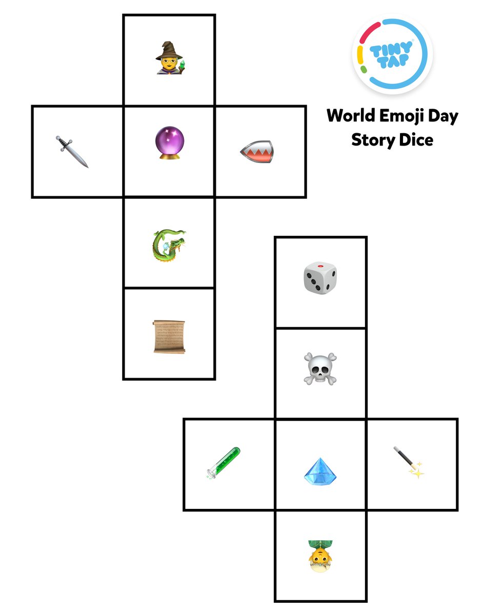TinyTapEDU's tweet image. 😁🐉🚀 What’s the plot?
Print our emoji dice roll three icons and craft a two-sentence tale.
Post your combos, and we’ll compile a community story thread over the weekend!