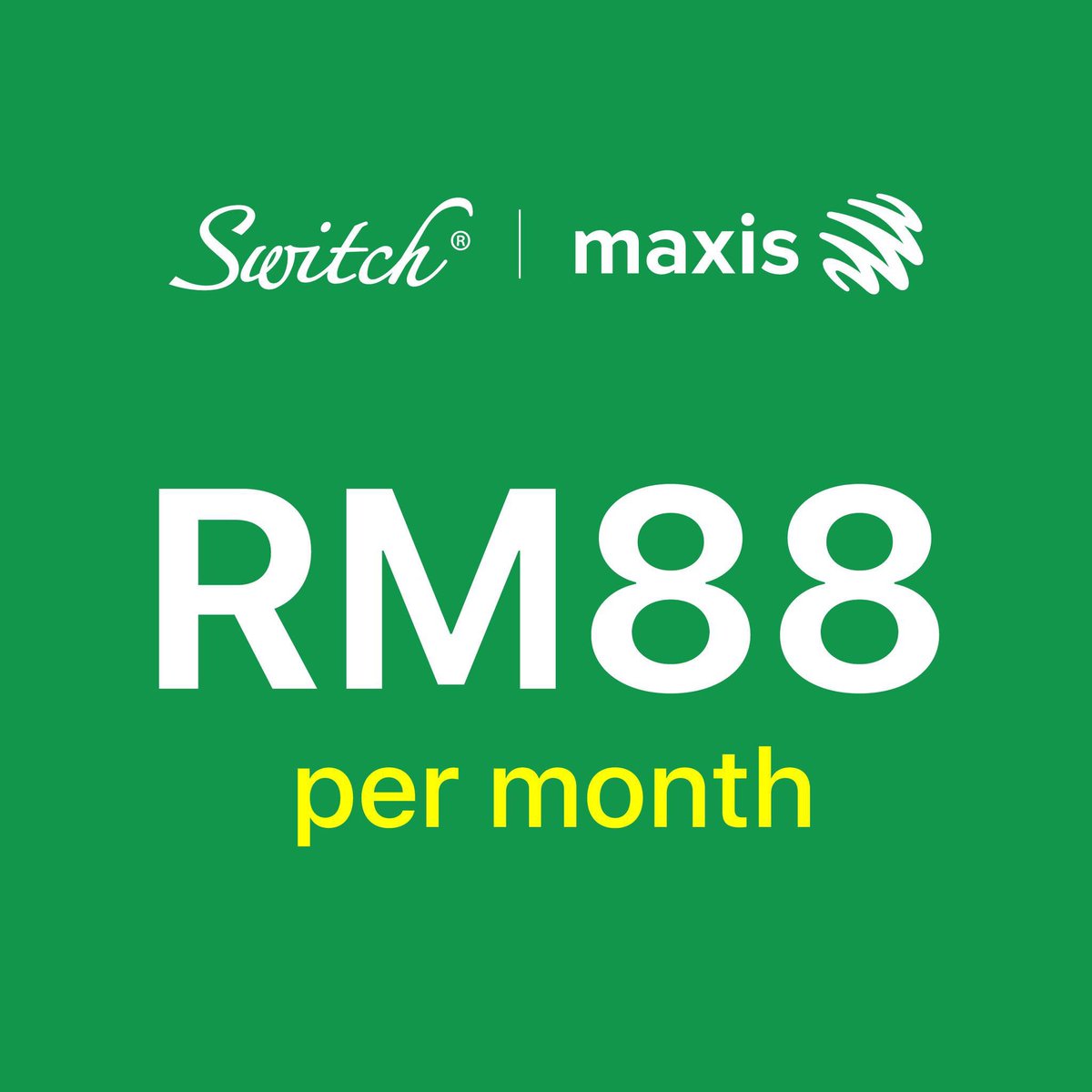📱 iPhone 16 Pro
at only RM88/month
36-month Zerolution Plan with Maxis Postpaid 199

Elevate your experience with the next-gen iPhone and seamless Maxis ownership. Now available at Switch outlets nationwide.

✅ Advance payment may be required depending on eligibility
✅