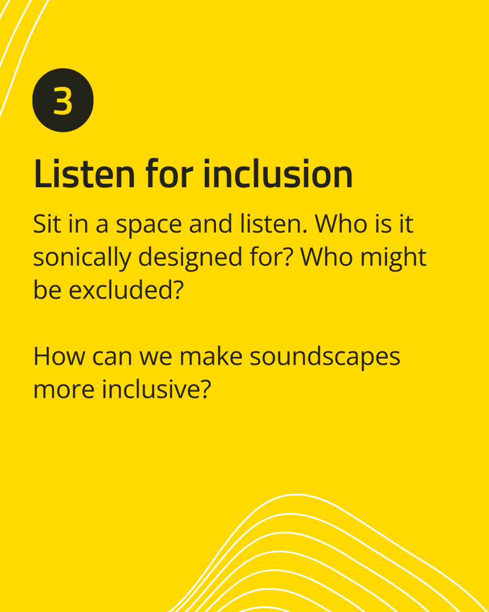 World Listening Day is on 18th July, a celebration of the power of listening, both to people &amp; our surroundings. We’ve created 3 simple exercises to help you explore your sound environment—on your own, with others, or in your community.

Read the blog: bit.ly/46Orvpg