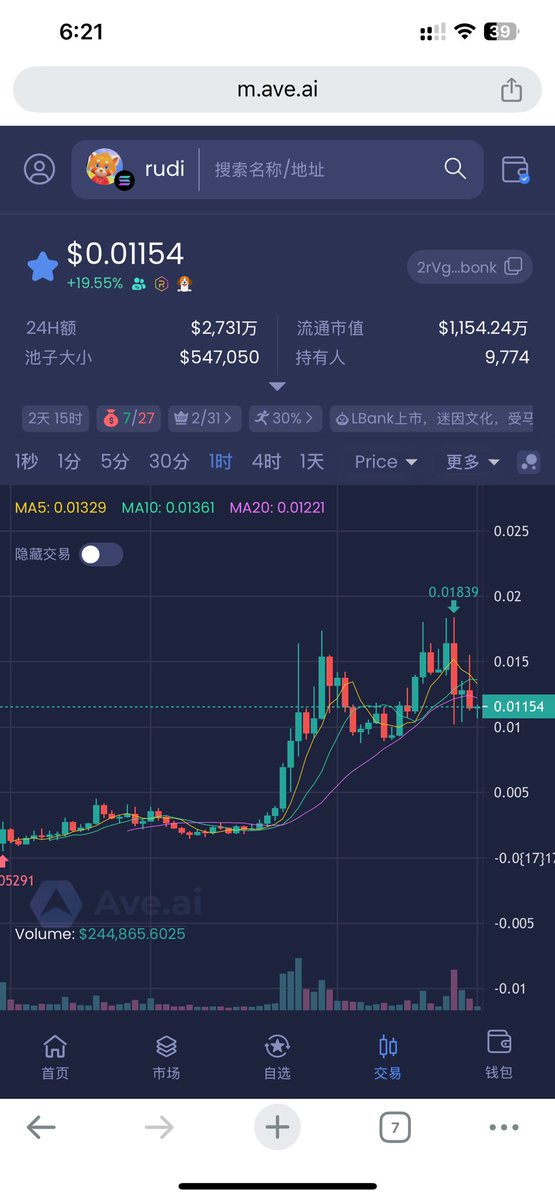 petercao4's tweet image. I think $RUDI is free at this level.