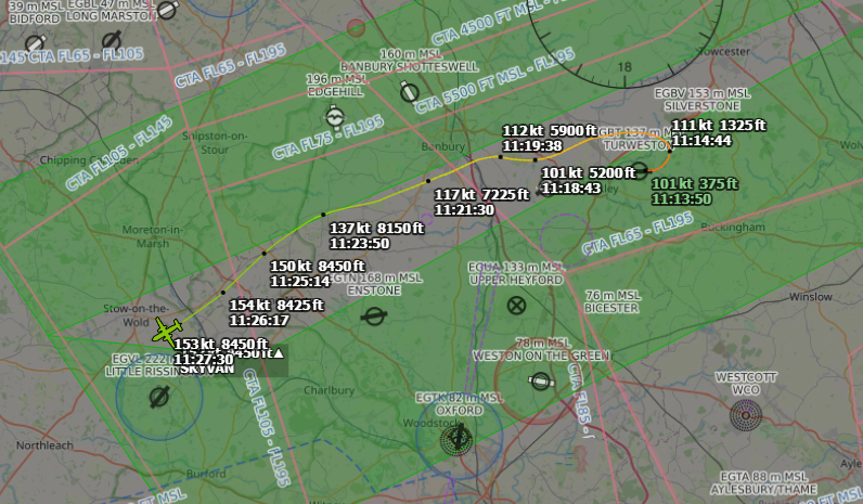 Andyyyyrrrr's tweet photo. 11:27 "SKYVAN" Short SC.7 Skyvan
AKA "The Photoship" Airborne from Turweston AD #EGBT To work with Arriving display aircraft for A2A Photoshoot's.
Should be up on Photoship Freq 122.5166(?)
#SKYVAN Tail : OE-FDN https://t.co/fStcZbfvnQ