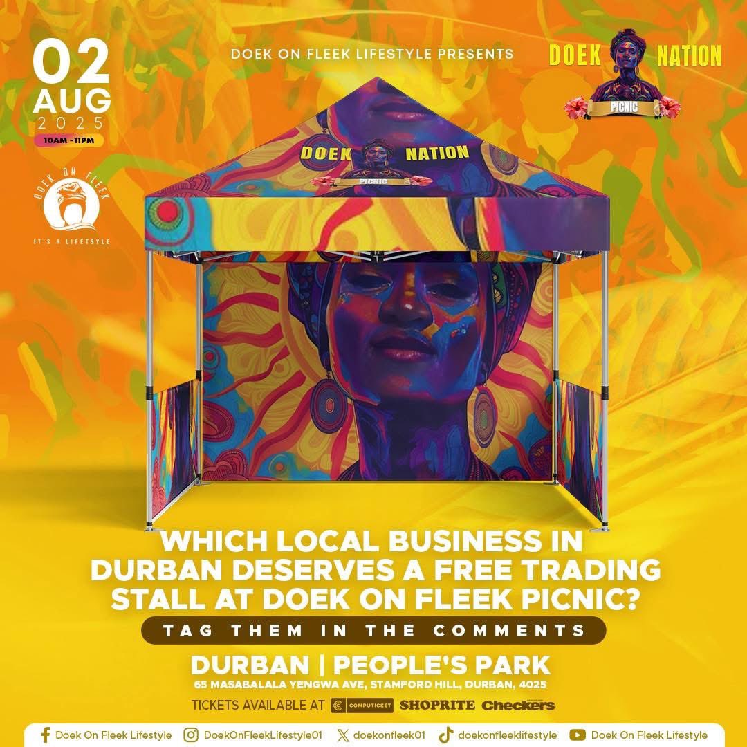doekonfleek01's tweet image. The countdown has officially begun with 16 days to go! 💃🏾🔥
Date 📆: Saturday 02 August 2025
📍Venue: People’s Park
Theme👗: All white with a touch of Yellow
👉Follow link to Get your tickets 🎫
shorturl.at/oOZ7z
@KingFreezySA FunkyFreshSA | Dj Blaze SA
#doekonfleek