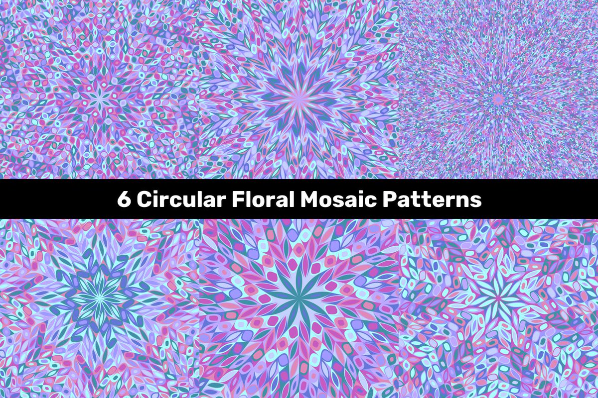 DavidZydd's tweet image. 6 Circular Floral Mosaic Patterns creativefabrica.com/product/6-circ…  #CheapVectorPatterns #PremiumVector #CheapPattern #GeometricBackground #psychedelicbackground #CheapBackground #CheapPatterns #healing #floralbackground #floral #sale