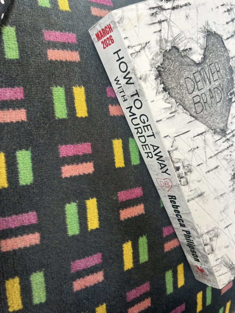 alisonbarrow's tweet image. On my way to #TheakstonsCrime where we have pre-launched many (MANY!) huge global bestsellers. Rereading this dark, clever slice of pulse-beating fiction- a major debut coming 2026. Find me at Harrogate and I'll share a proof... #HowToGetAwayWithMurder 📚@BeccaPhilipson