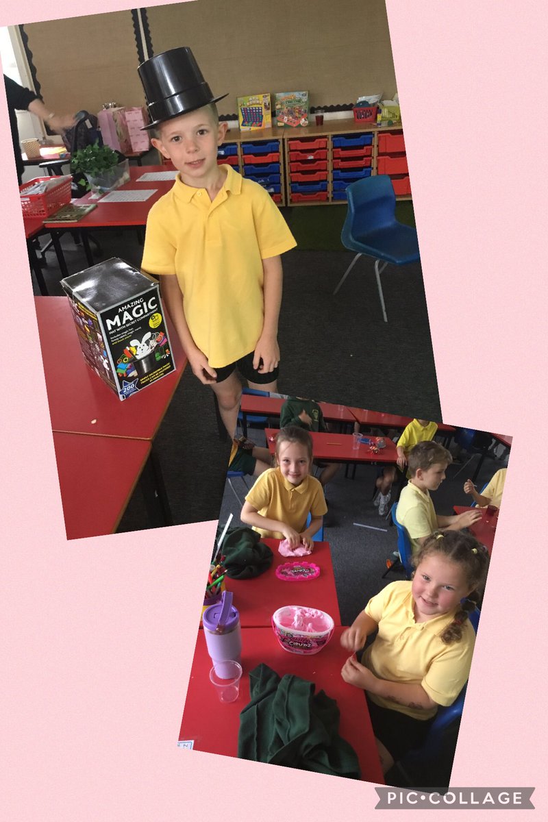 Y3MR are enjoying their treat for the best attendance in school this year! Cookies, snacks, juice AND new board games. We even had magic tricks from our very own, in house magician 🤩💚💛🪄🍪🧃