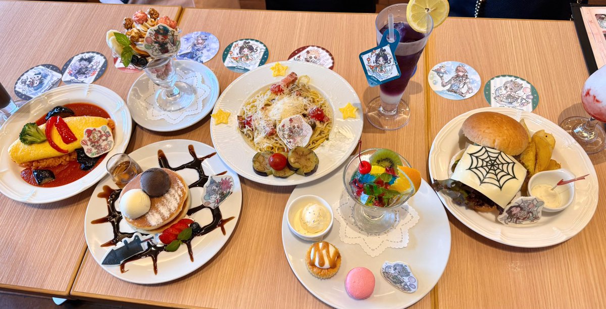 NONNPI's tweet image. 第5人格とコラボしてる
スイパラに行ってきたよ！☕✧

#IdentityV
#第五人格
#第五人格7周年コラボカフェ