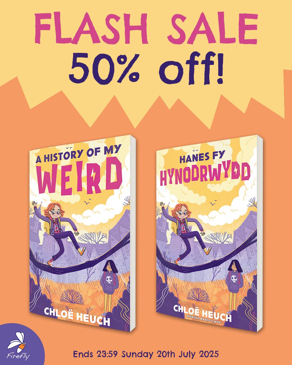 FireflyPress's tweet image. ✨️ 50% off until Sunday! ✨️
While we await the results of #WBOTY25 this evening, we're offering 50% both the English and Cymraeg versions of #AHistoryofMyWeird by @clogsulike
Get yours:
ENG: fireflypress.co.uk/books/a-histor…
CYM: fireflypress.co.uk/books/hanes-fy…
ENDS 23:59 SUNDAY 20 JULY