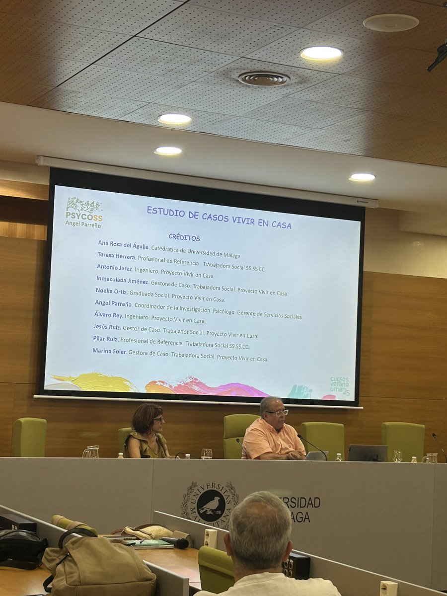 VivirenCasaUMA (@vivirencasauma) on Twitter photo «Presentación del estudio de investigación de casos de las personas usuarias del proyecto Vivir en Casa»
Ángel Parreño Lizcano – Psicólogo. Fundación Ceres
Presenta: María Dolores Aurioles Florido – Directora General de Derechos sociales del Ayuntamiento de Málaga.
<a href="/malaga/">Ciudad de Málaga</a> «Presentación del estudio de investigación de casos de las personas usuarias del proyecto Vivir en Casa»
Ángel Parreño Lizcano – Psicólogo. Fundación Ceres
Presenta: María Dolores Aurioles Florido – Directora General de Derechos sociales del Ayuntamiento de Málaga.
<a href="/malaga/">Ciudad de Málaga</a>