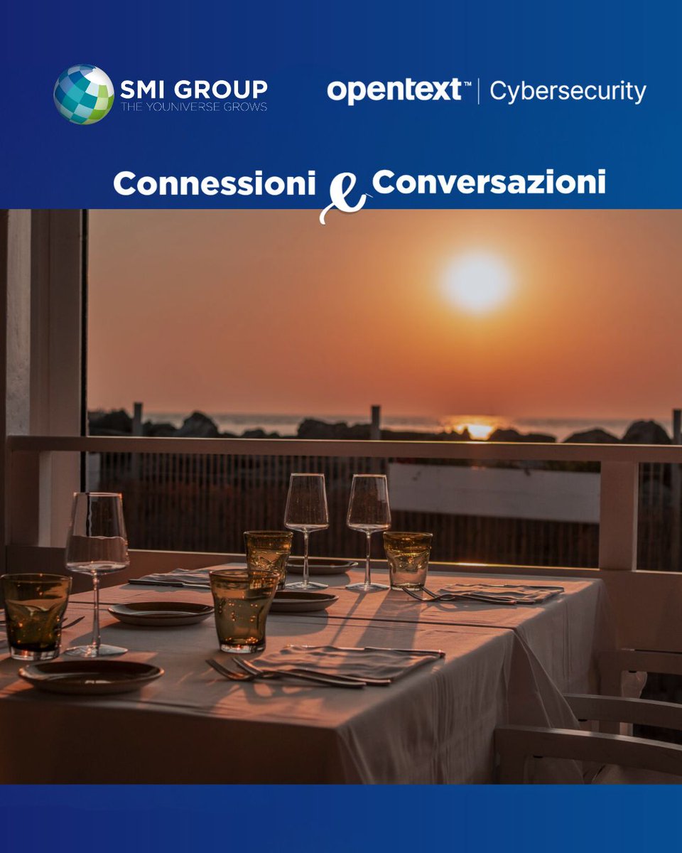 SMI_Group_IT's tweet image. Insieme al nostro partner @OpenTextSec, abbiamo condiviso una serata speciale con chi sceglie di camminare al nostro fianco ogni giorno, contribuendo a costruire valore e visione comuni.

🌅 La suggestiva atmosfera del ristorante Al Molo – Bastianelli ha accompagnato una serata…