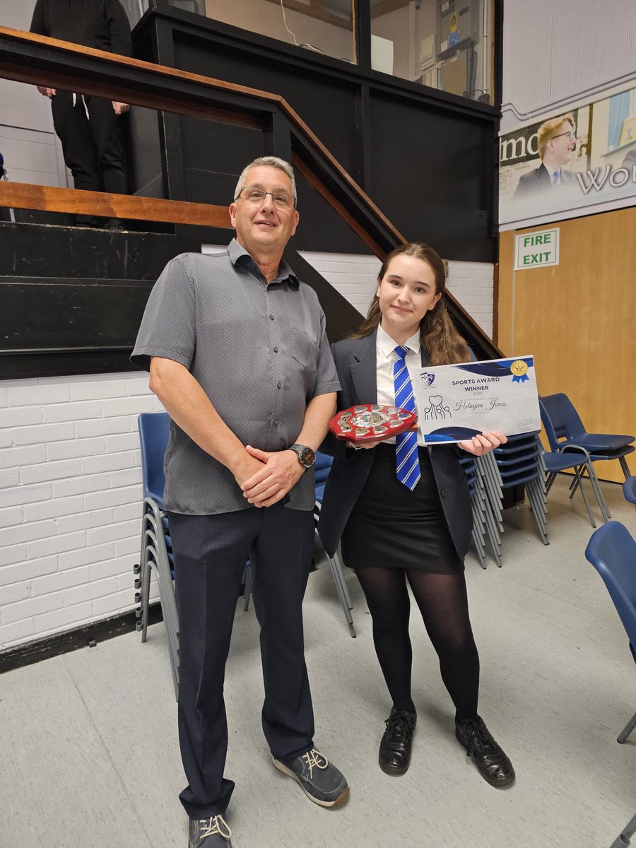 Great to be at <a href="/YGTredegarCS/">Ysgol Gyfun Tredegar</a> end of year Sports awards. 🏆

Congratulations to Helayna who won our Community Volunteer of the Year Award, and also all the other award winners. 👏🏻

Big thank to the PE department, on a well organised event!