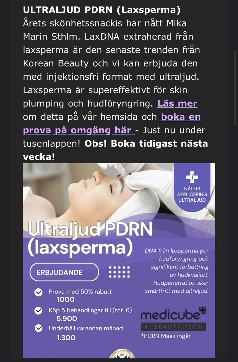 AmirSariaslan's tweet image. Min flickvän får betydligt mer spännande reklamerbjudanden än undertecknad.
Med det sagt bör ni inte slösa era pengar på sådant som i bästa fall är gigantiska överdrifter.