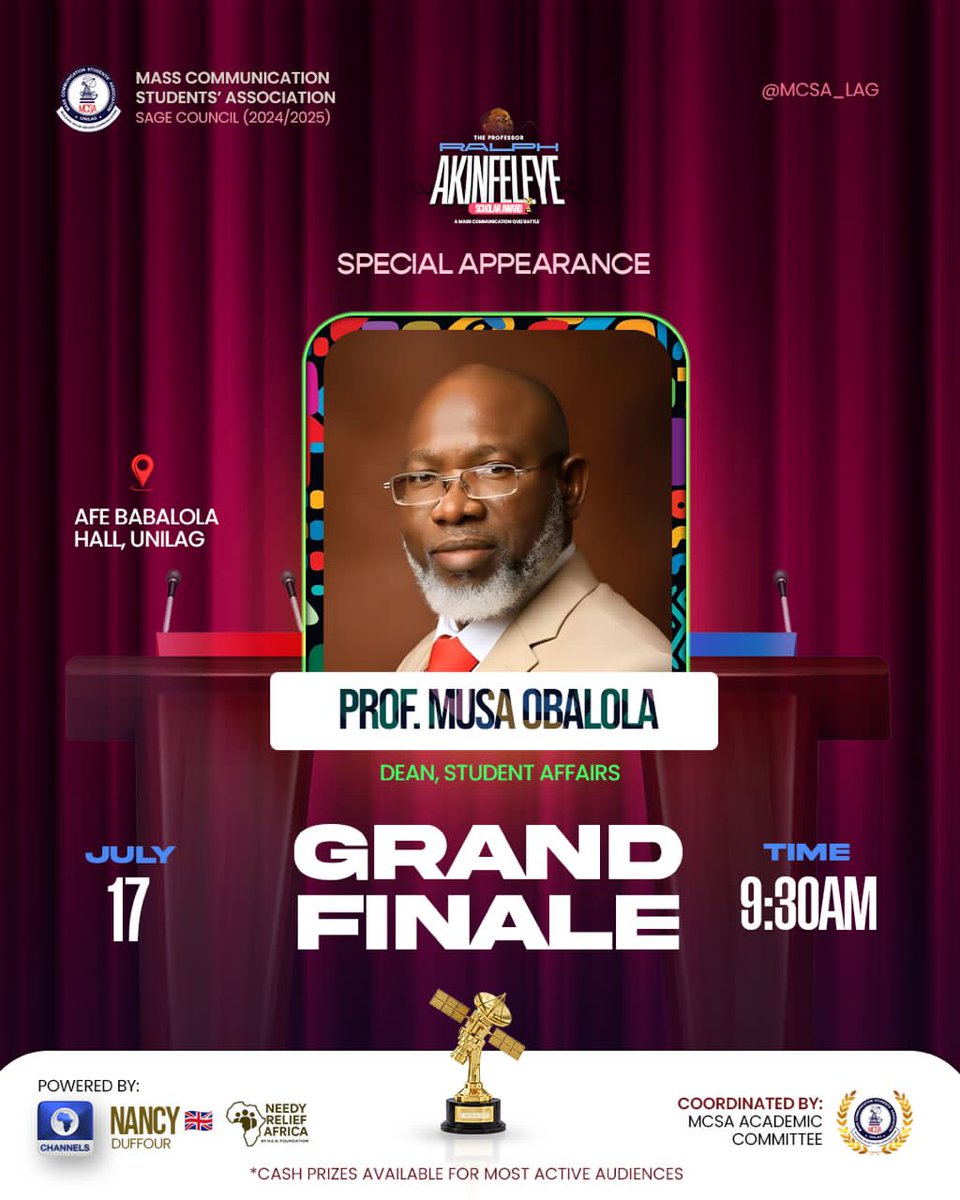 We are honoured to have the presence of our DEAN, Student Affairs

It is not easy to pull this off.