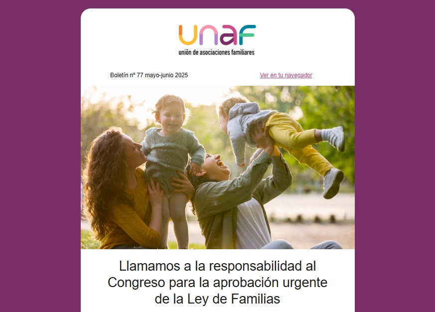 🗞️¡Conoce nuestras últimas acciones en favor de las familias y accede a materiales de apoyo para mejorar la salud y el bienestar familiar!

✅ Incidencia política
✅ Movimiento asociativo
✅ Vídeos y consejos de parentalidad positiva
✅ Nuestras entidades

mailchi.mp/unaf/boletin_m…