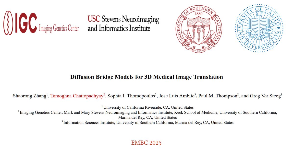 ✨🧠Excited to have had the opportunity to present our work titled 'Diffusion Bridge Models for 3D Medical Image Translation' in IEEE #embc2025 conference. Some of the important points of discussion from the paper are in this 🧵