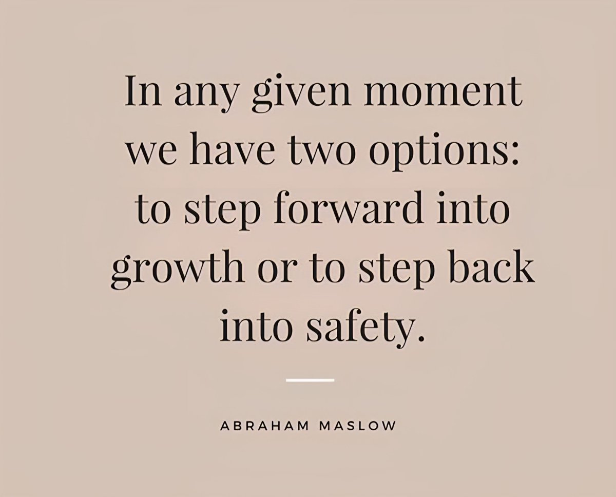 Choose courage over comfort. Growth begins at the edge of your comfort zone.
#mindset #growth #courage
