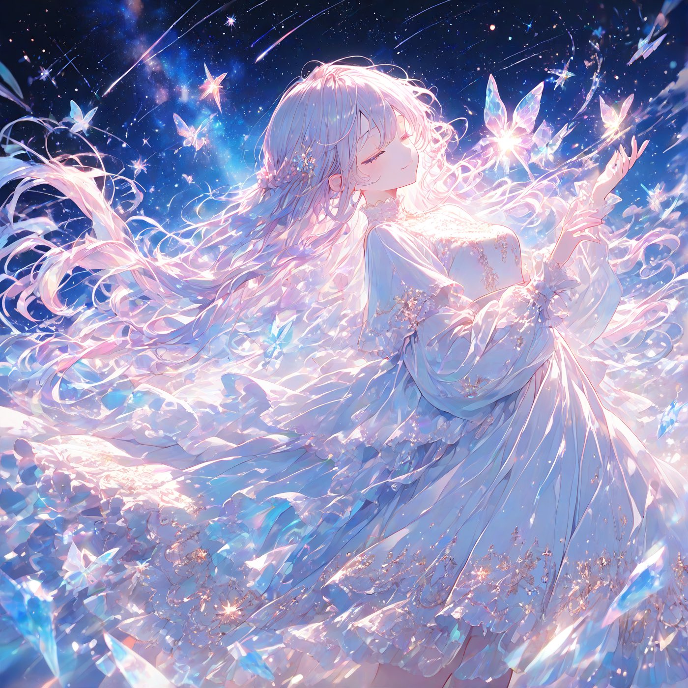 手描きイラスト 夜明けに美しいあなたを求めて 手描きイラスト 夜明けに美しいあなたを求めて