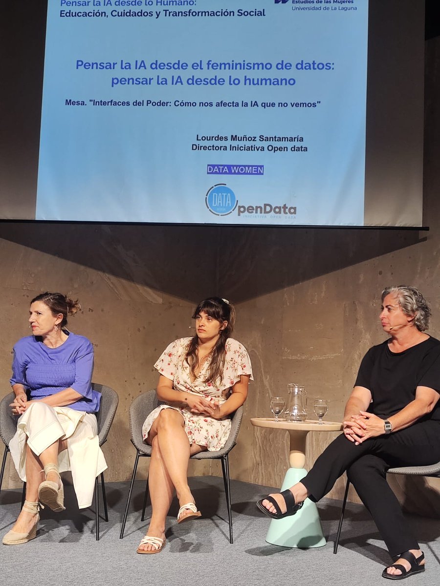 lourdes Muñoz (@lourdesmunoz) on Twitter photo Ayer intervine en las I Jornadas #GENIA, aportado una mirada centrada en el #feminismodedatos y la #IA desde los derechos de las mujeres. Gracias <a href="/carina211/">Carina González</a>
directora del Instituto de investigacion de estudios de las mujeres <a href="/ULL/">Universidad de La Laguna</a> por organizar este espacio de aprendizaje. Ayer intervine en las I Jornadas #GENIA, aportado una mirada centrada en el #feminismodedatos y la #IA desde los derechos de las mujeres. Gracias <a href="/carina211/">Carina González</a>
directora del Instituto de investigacion de estudios de las mujeres <a href="/ULL/">Universidad de La Laguna</a> por organizar este espacio de aprendizaje.