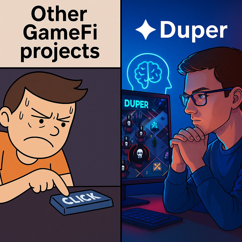 wisp_DeBank's tweet image. I asked my chatgpd to illustrate what makes @playduper different from other GameFi projects. The result is below 👇
I agree, and you?