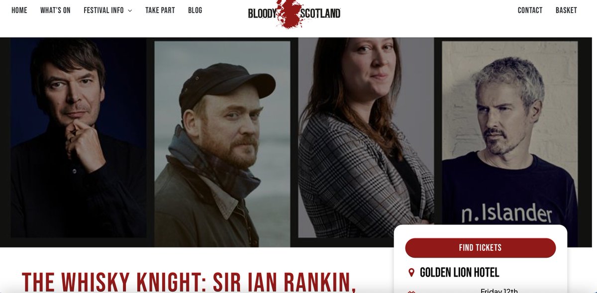 MullHistorical's tweet image. Delighted to be back at the wonderful @BloodyScotland !
The Whisky Knight: Sir Ian Rankin @Beathhigh
With @colinmacIntyre / MHS, @jamesyorkston & Natalie Jayne Clark
Fri 12th Sept 10pm
Golden Lion Stirling
Info: shorturl.at/yEud1
Tunes, words, whisky... in any order...