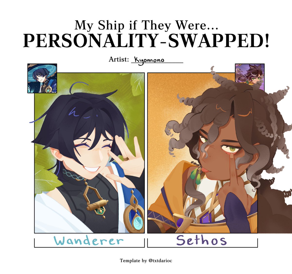 Personality Swap ⏳🔄☂️ #sethoscara