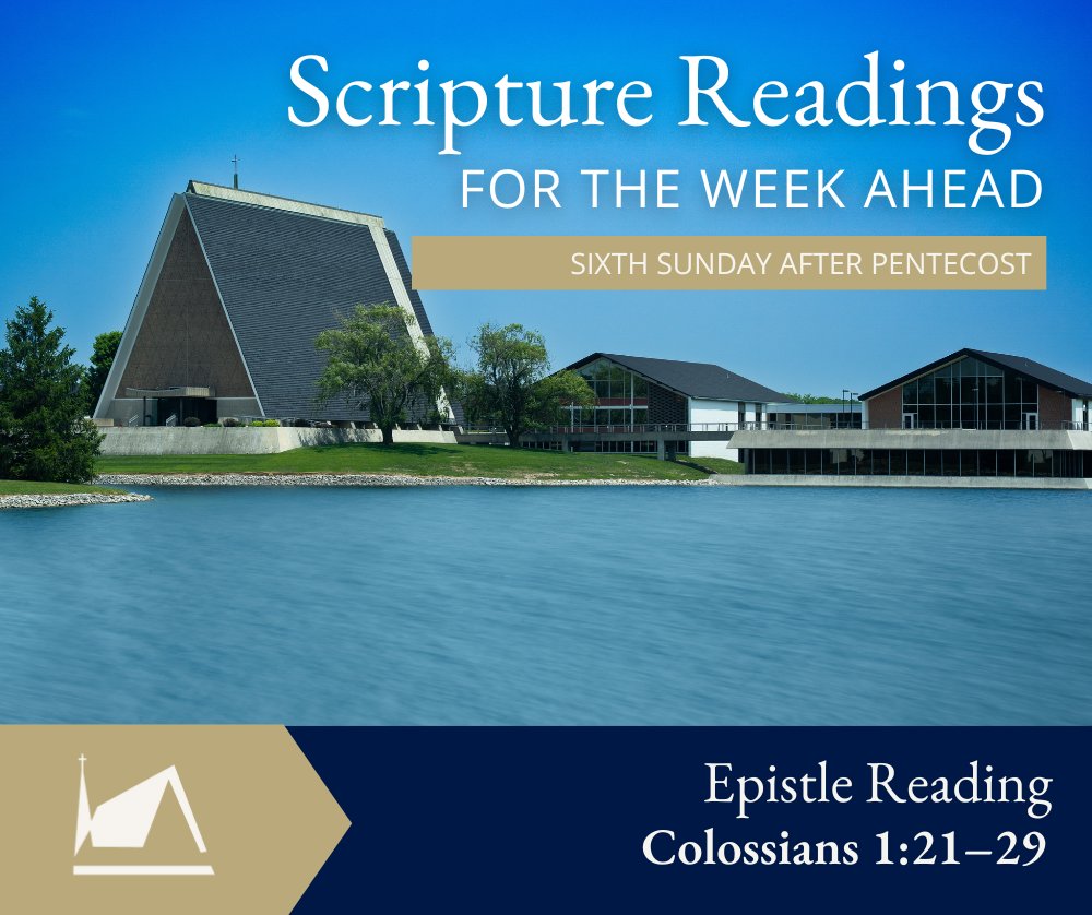 CTSFWedu's tweet image. The Epistle Reading for this coming Sunday in the Three-Year Lectionary (Series C) is Colossians 1:21–29. For the full reading, visit: bit.ly/3TNHR9R